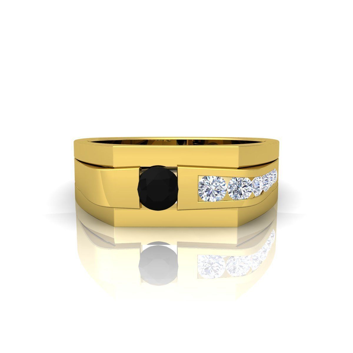 Mens Ring  3D print model_1