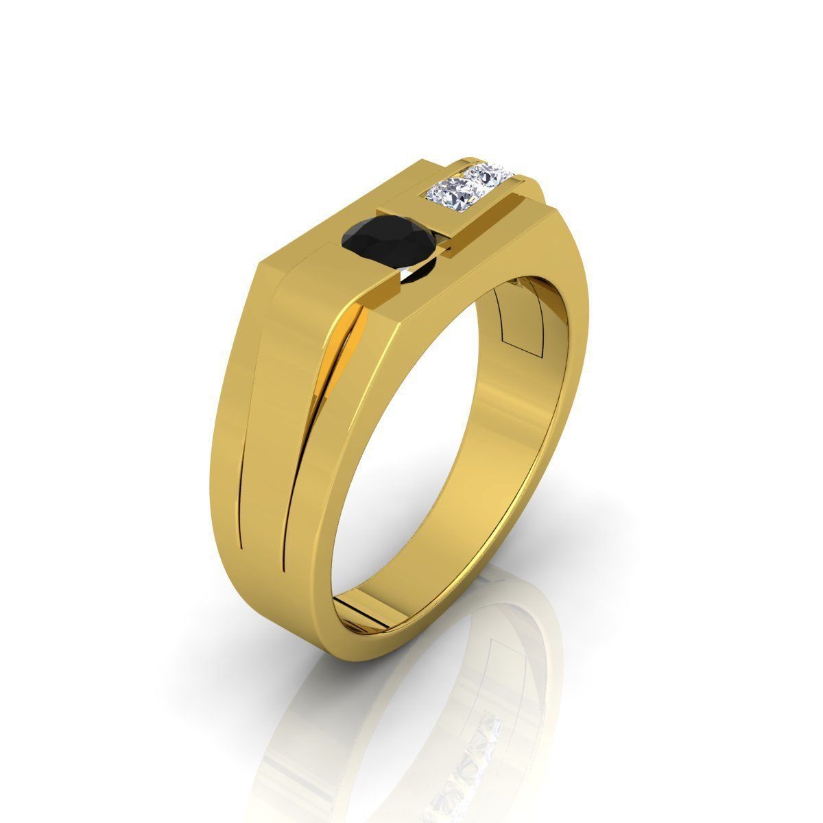 Mens Ring  3D print model_3