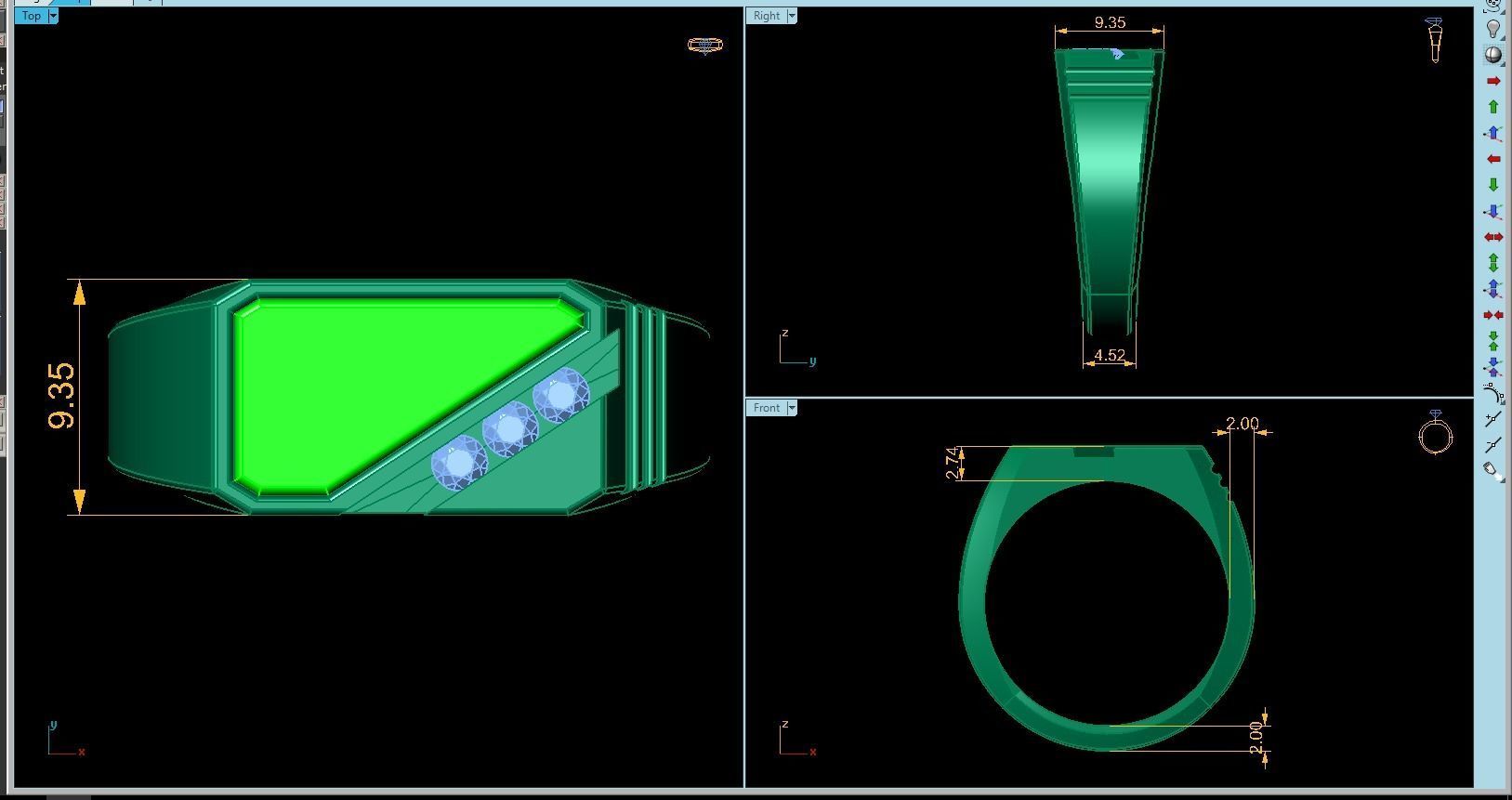Mens Ring 3D print model_9