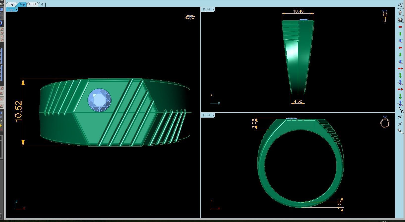 mens Ring 3D print model_9