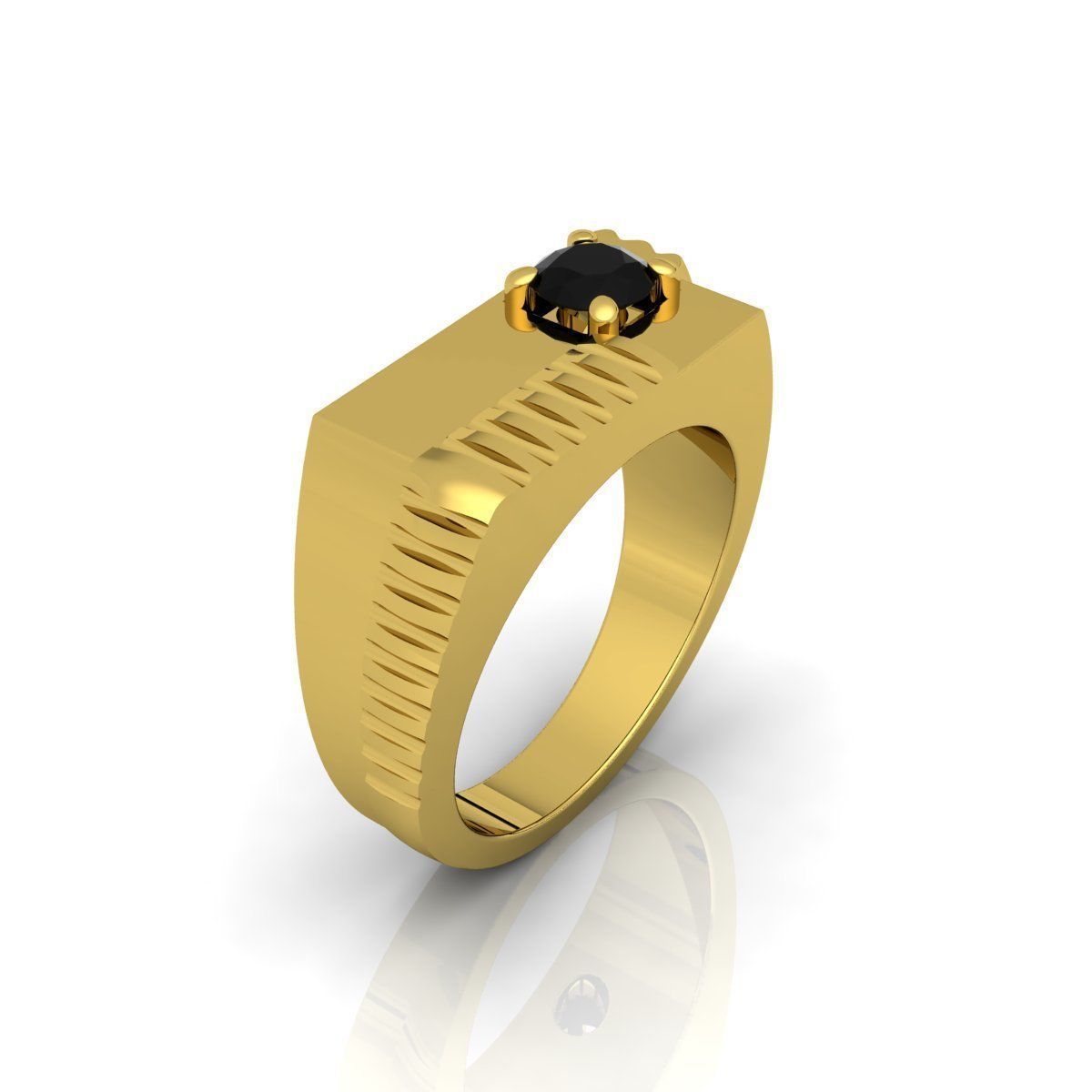 Mens Ring  3D print model_4
