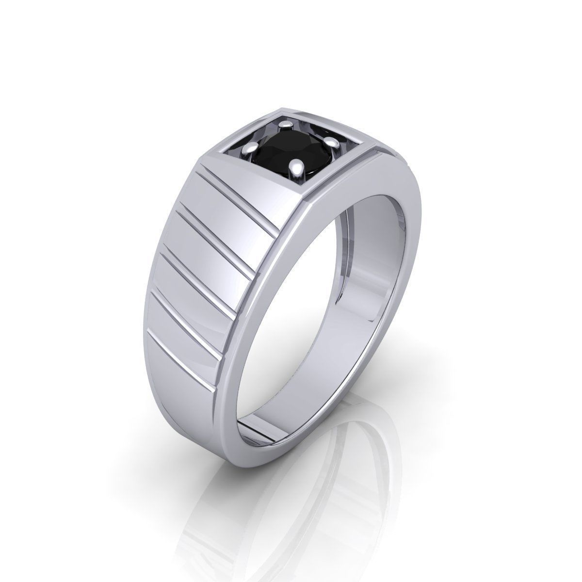 Mens Ring 3D print model_4