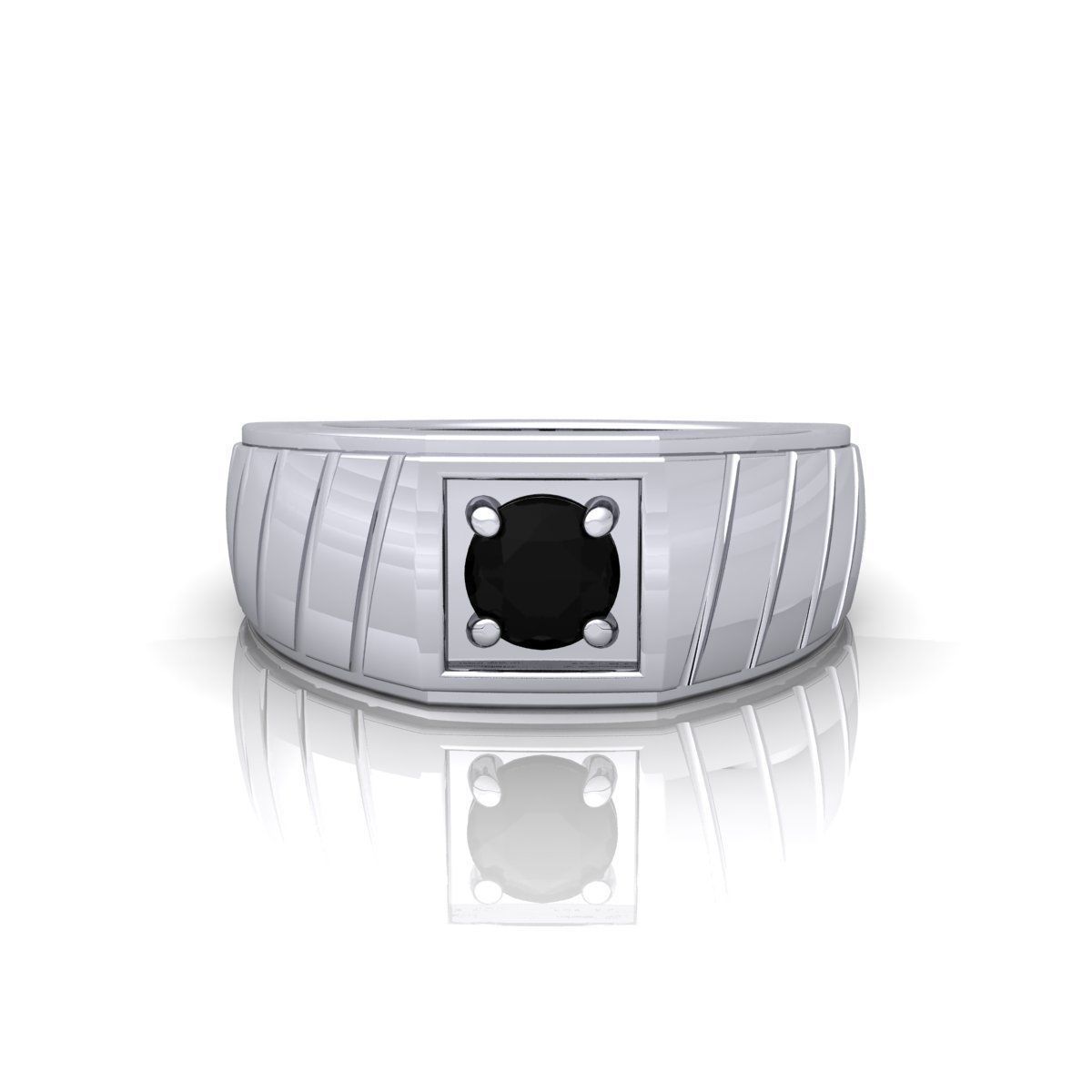 Mens Ring 3D print model_1