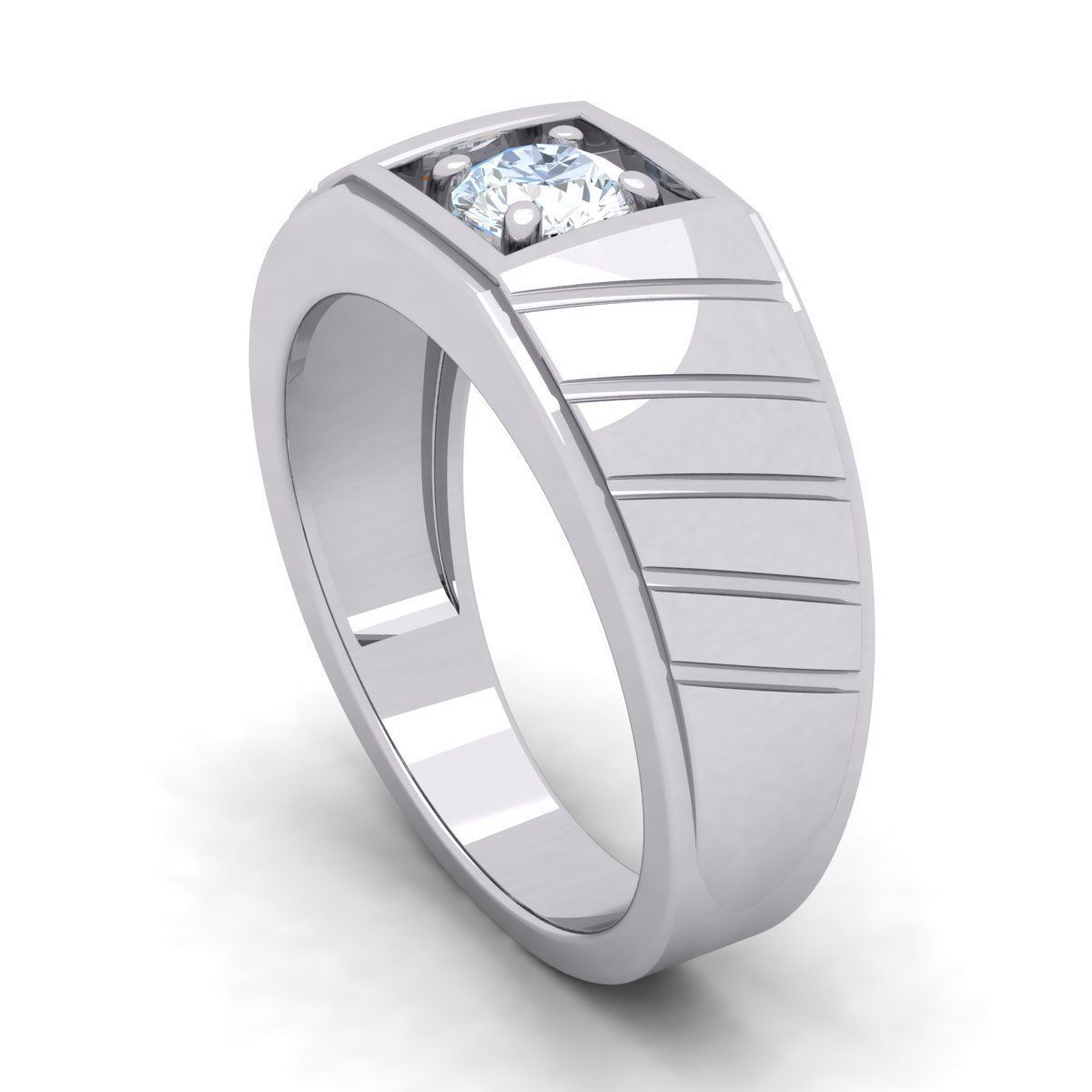 Mens Ring 3D print model_9