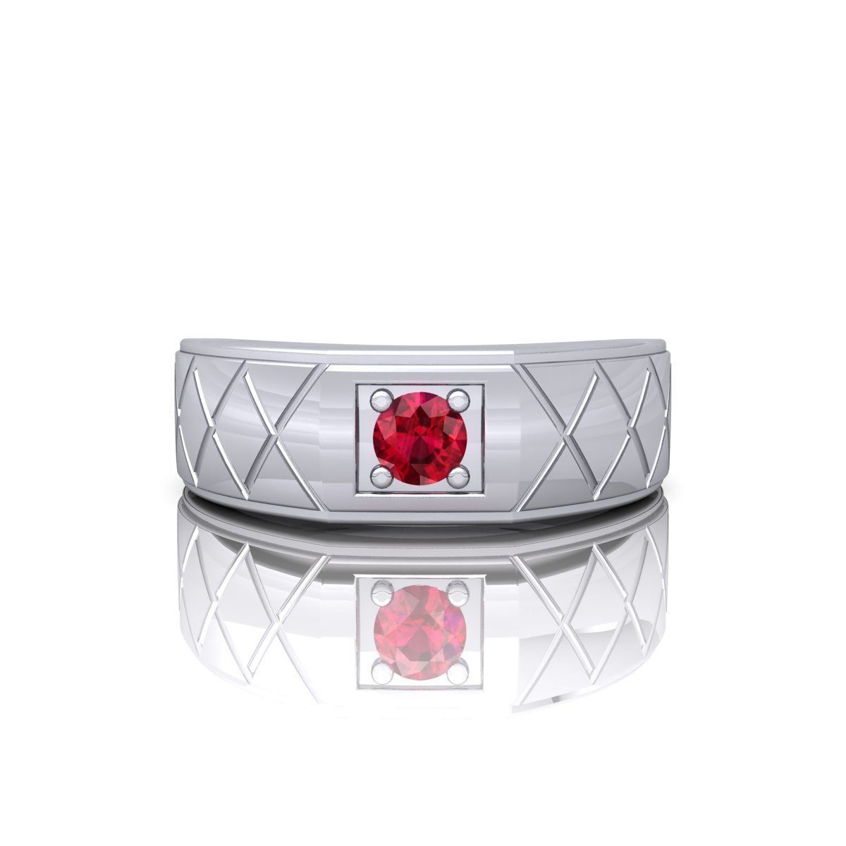 Mens Ring  3D print model_1