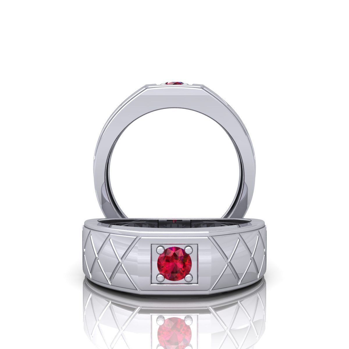 Mens Ring  3D print model_6