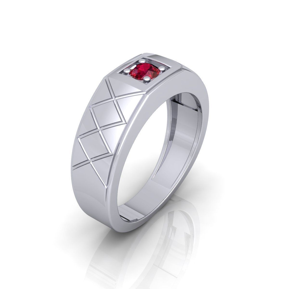 Mens Ring  3D print model_3