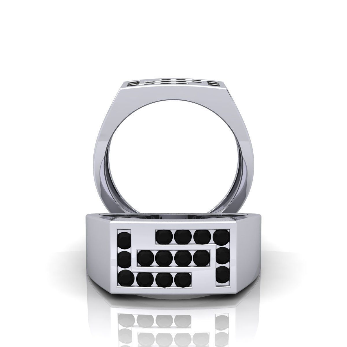 Mens Ring  3D print model_9