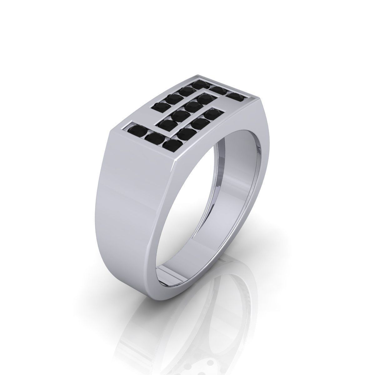 Mens Ring  3D print model_3