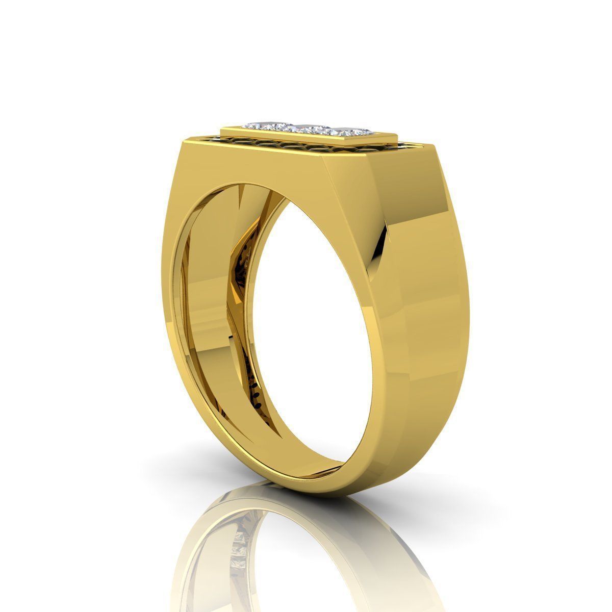 Mens Fancy Ring  Free 3D print model_5