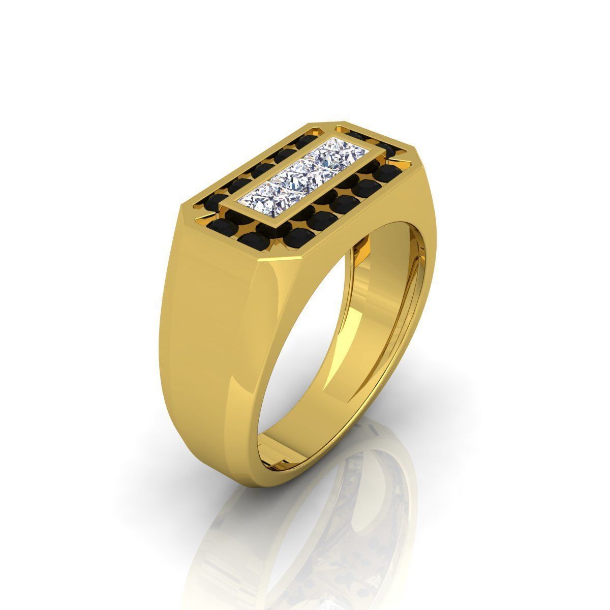 Mens Fancy Ring  Free 3D print model_2