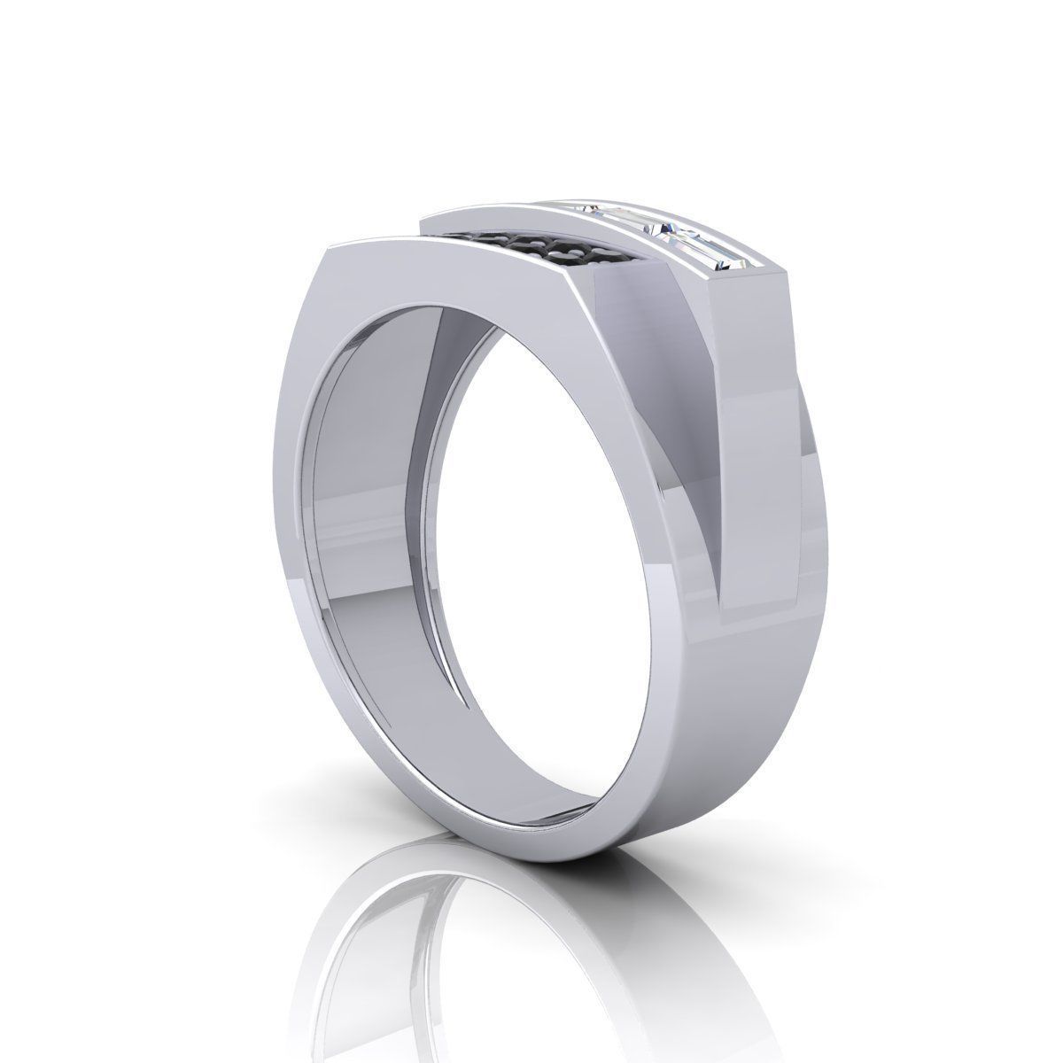Mens Ring  3D print model_4