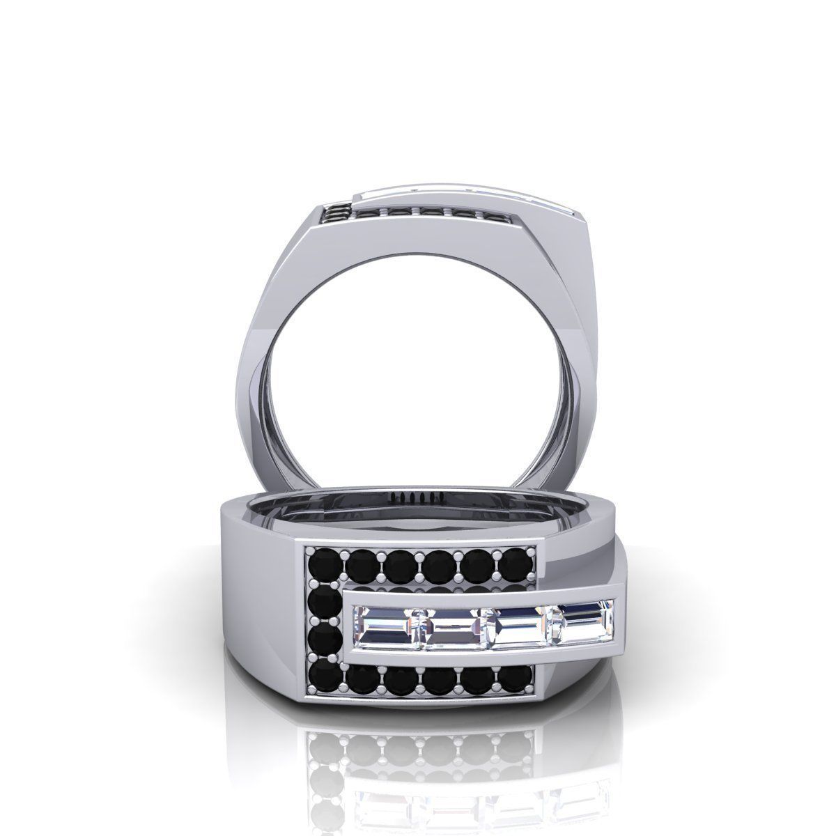 Mens Ring  3D print model_3