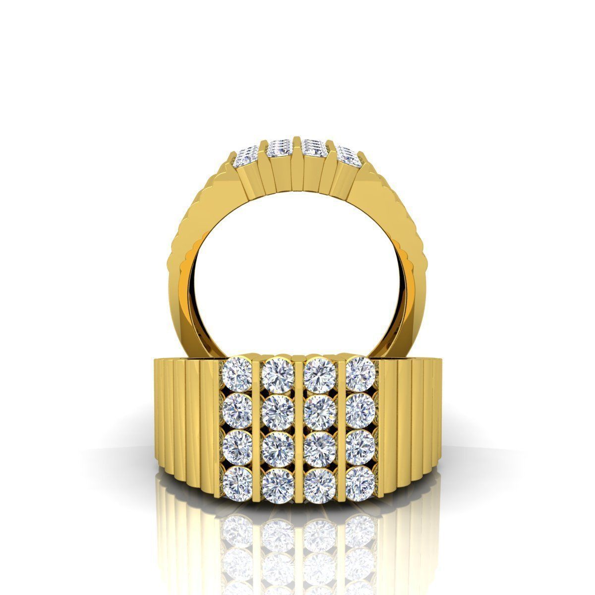 Big Mens Ring 3D print model_3