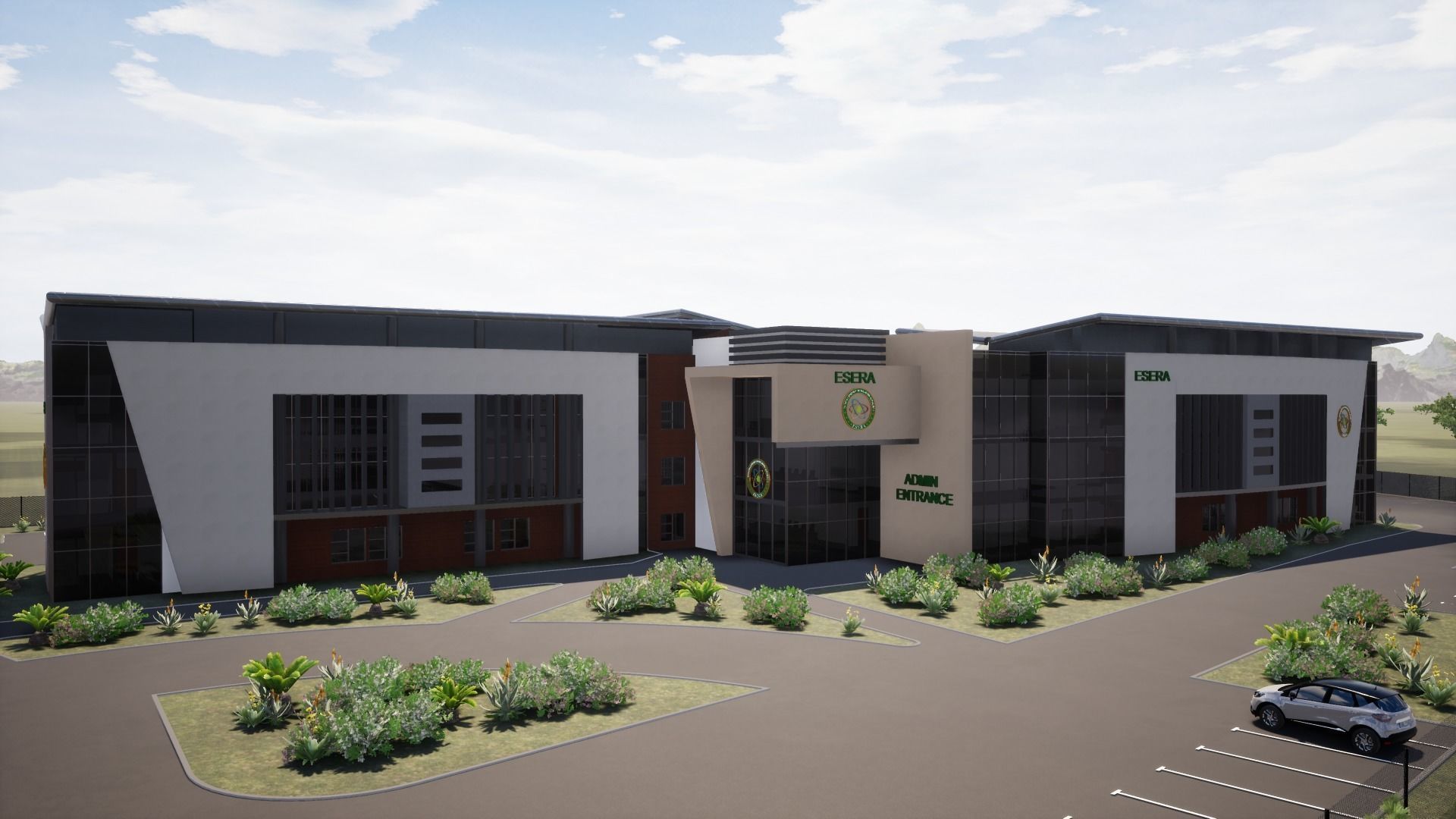 Office Block 3D model_2