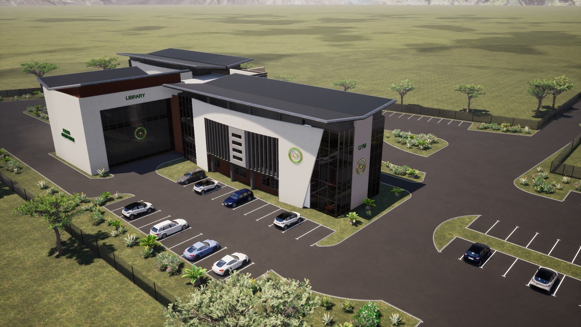 Office Block 3D model_11