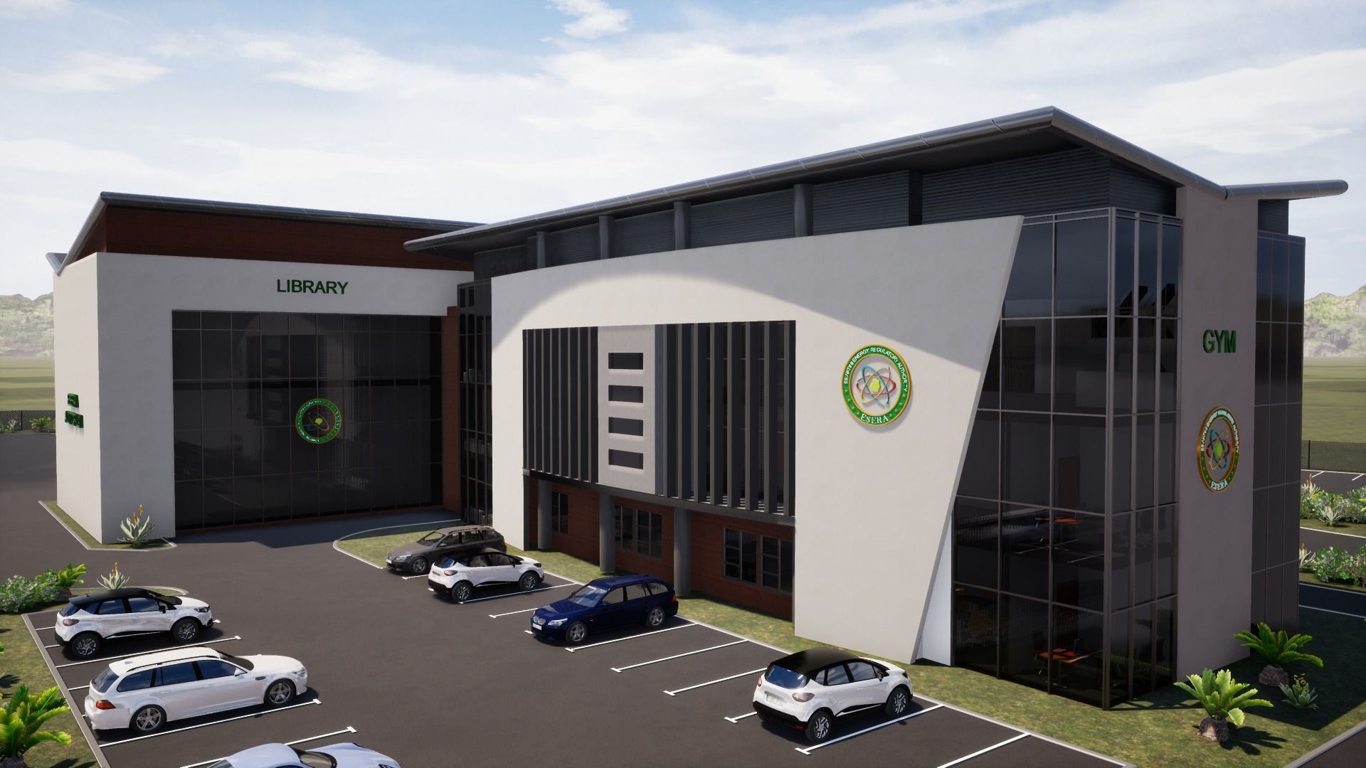 Office Block 3D model_5