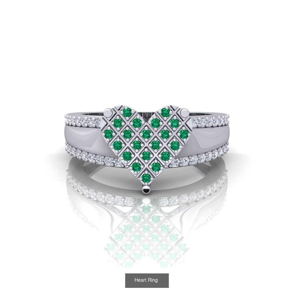 31 Nice Color Stone Mens  Ring Collcetion 3D Model Collection_13