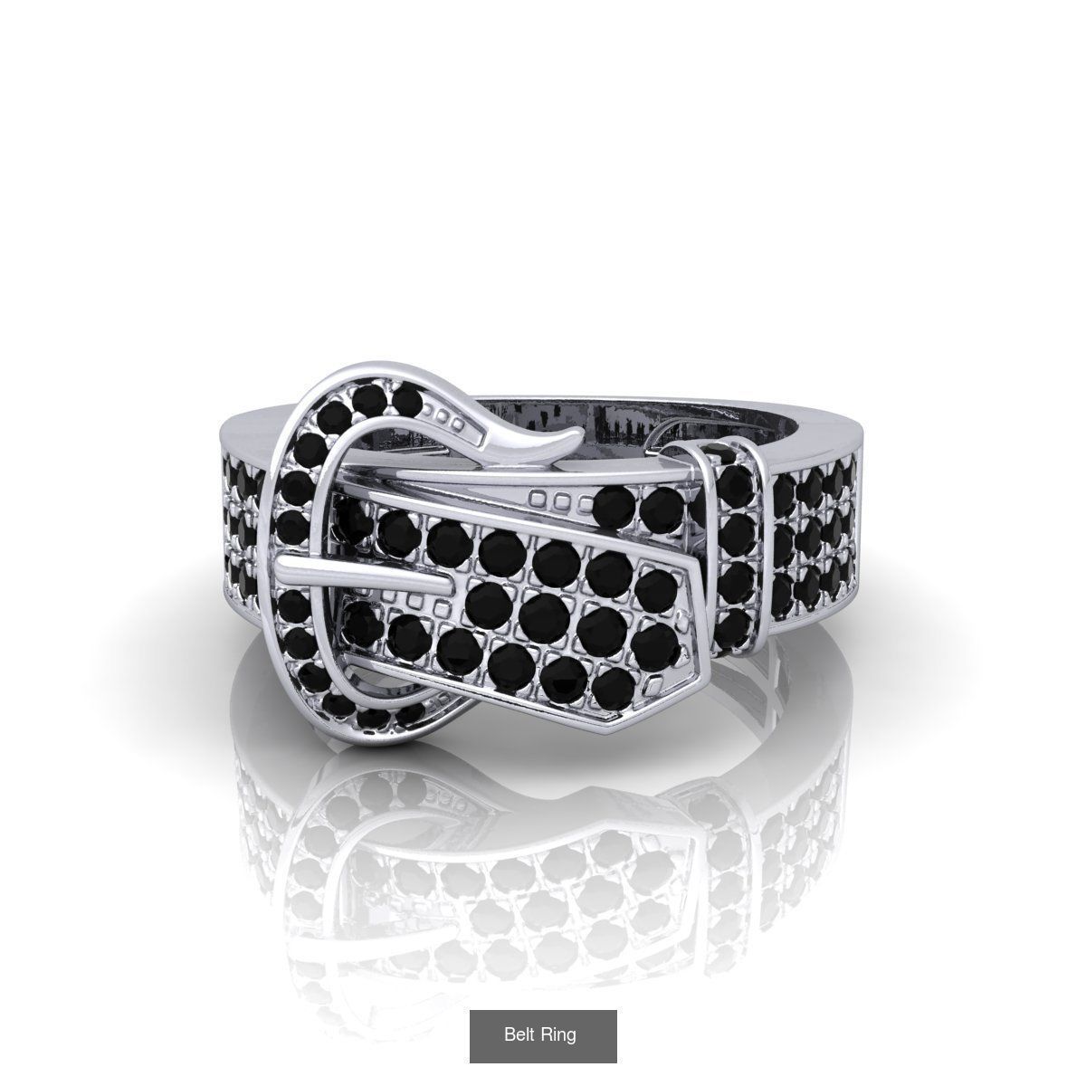 31 Nice Color Stone Mens  Ring Collcetion 3D Model Collection_18