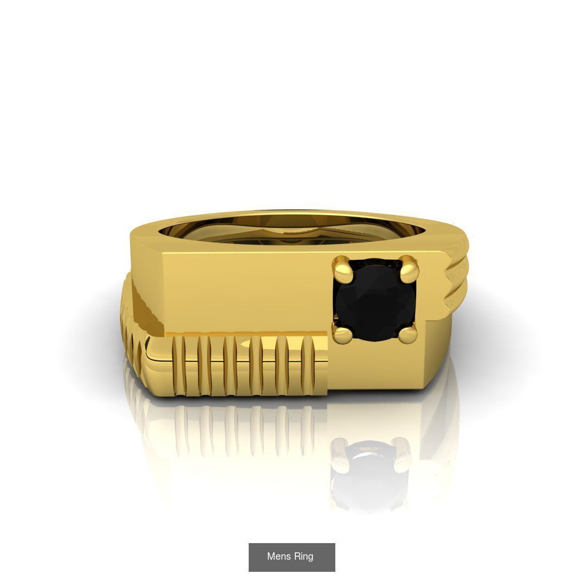 31 Nice Color Stone Mens  Ring Collcetion 3D Model Collection_30