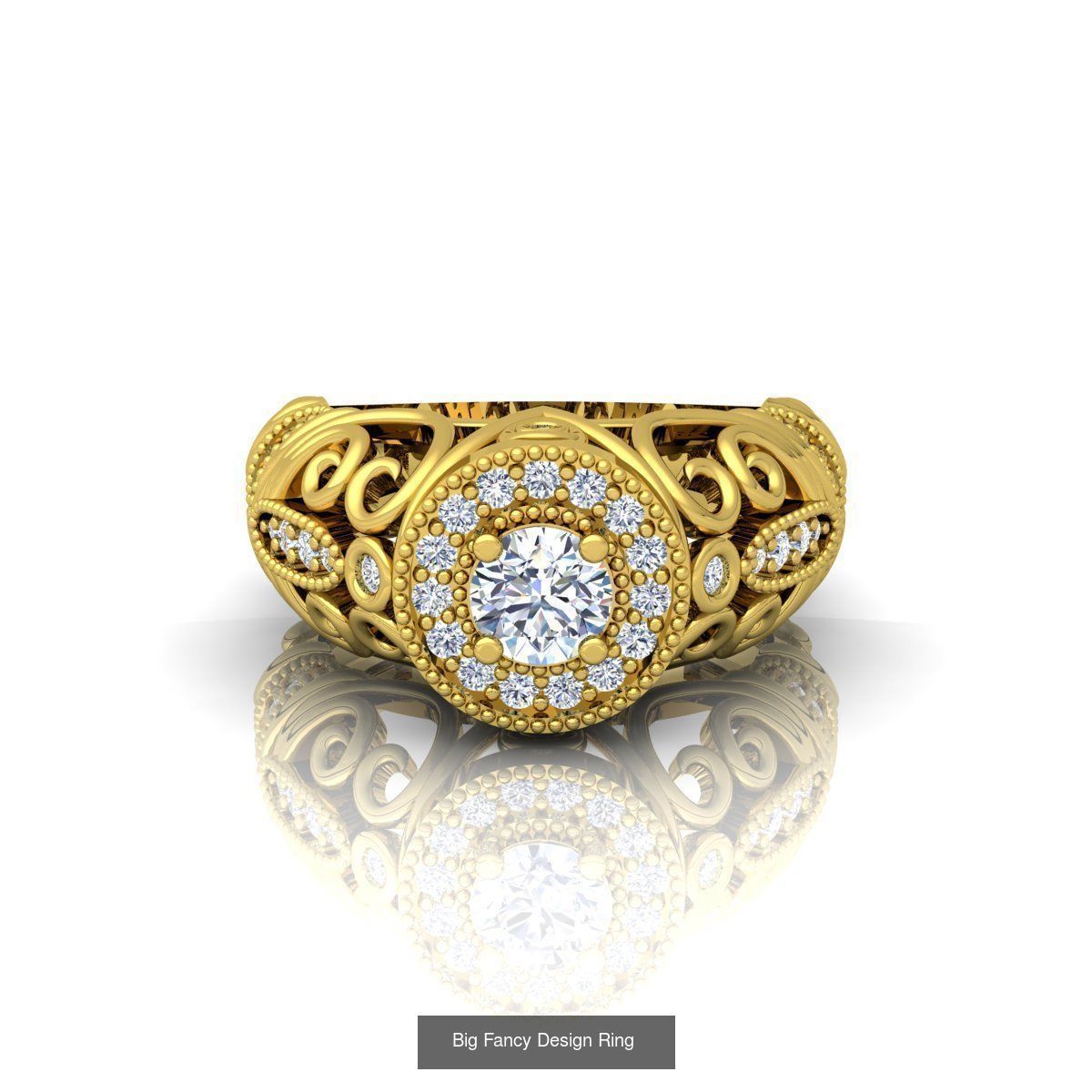 31 Nice Color Stone Mens  Ring Collcetion 3D Model Collection_20