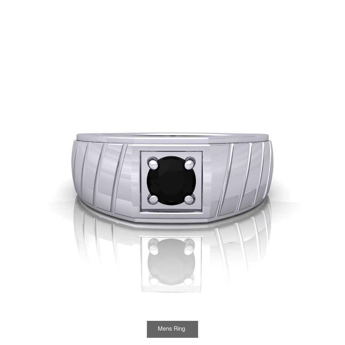 31 Nice Color Stone Mens  Ring Collcetion 3D Model Collection_31