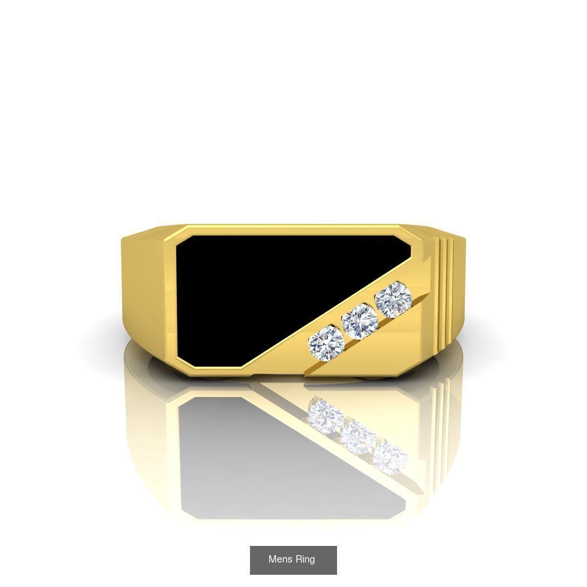 31 Nice Color Stone Mens  Ring Collcetion 3D Model Collection_28