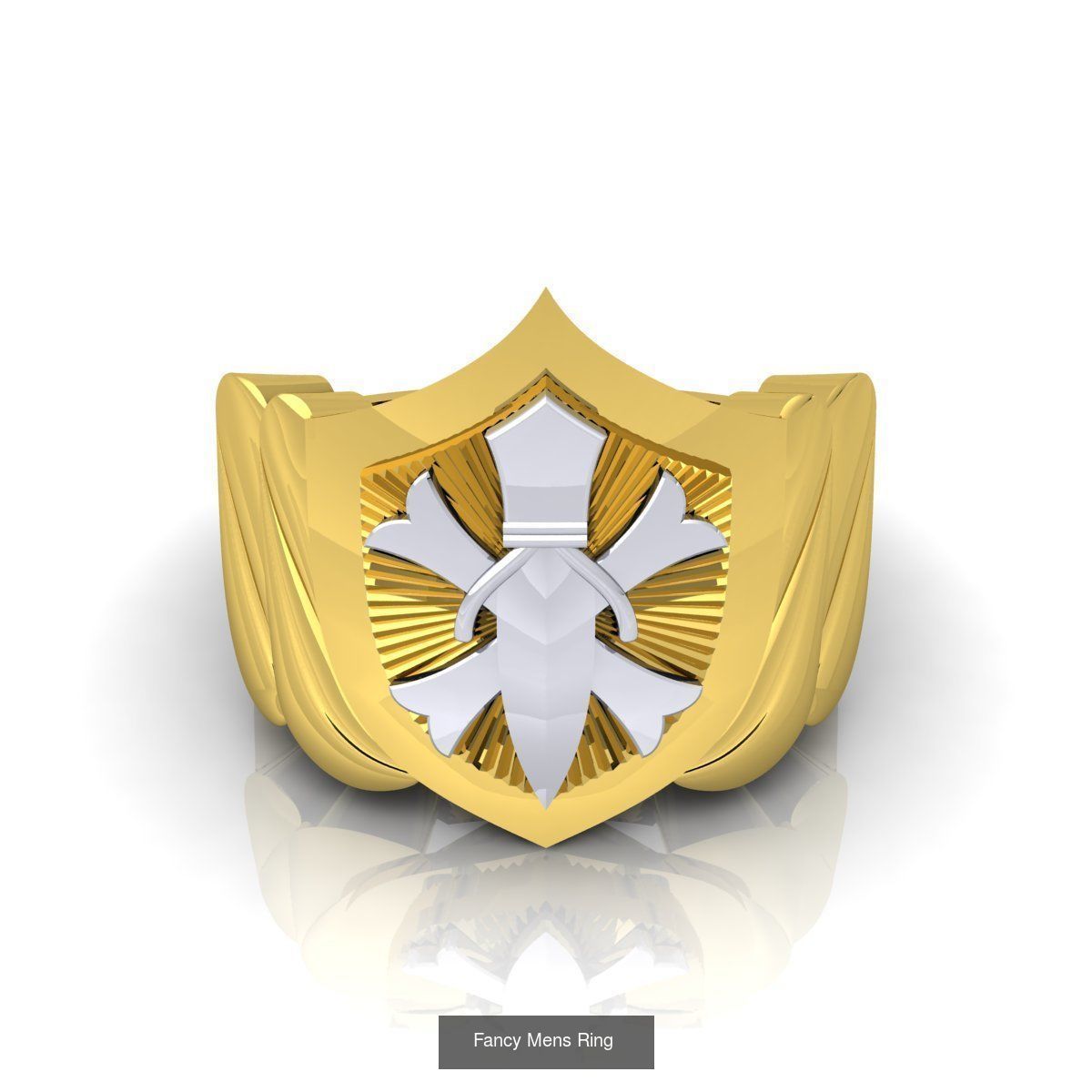 31 Nice Color Stone Mens  Ring Collcetion 3D Model Collection_22