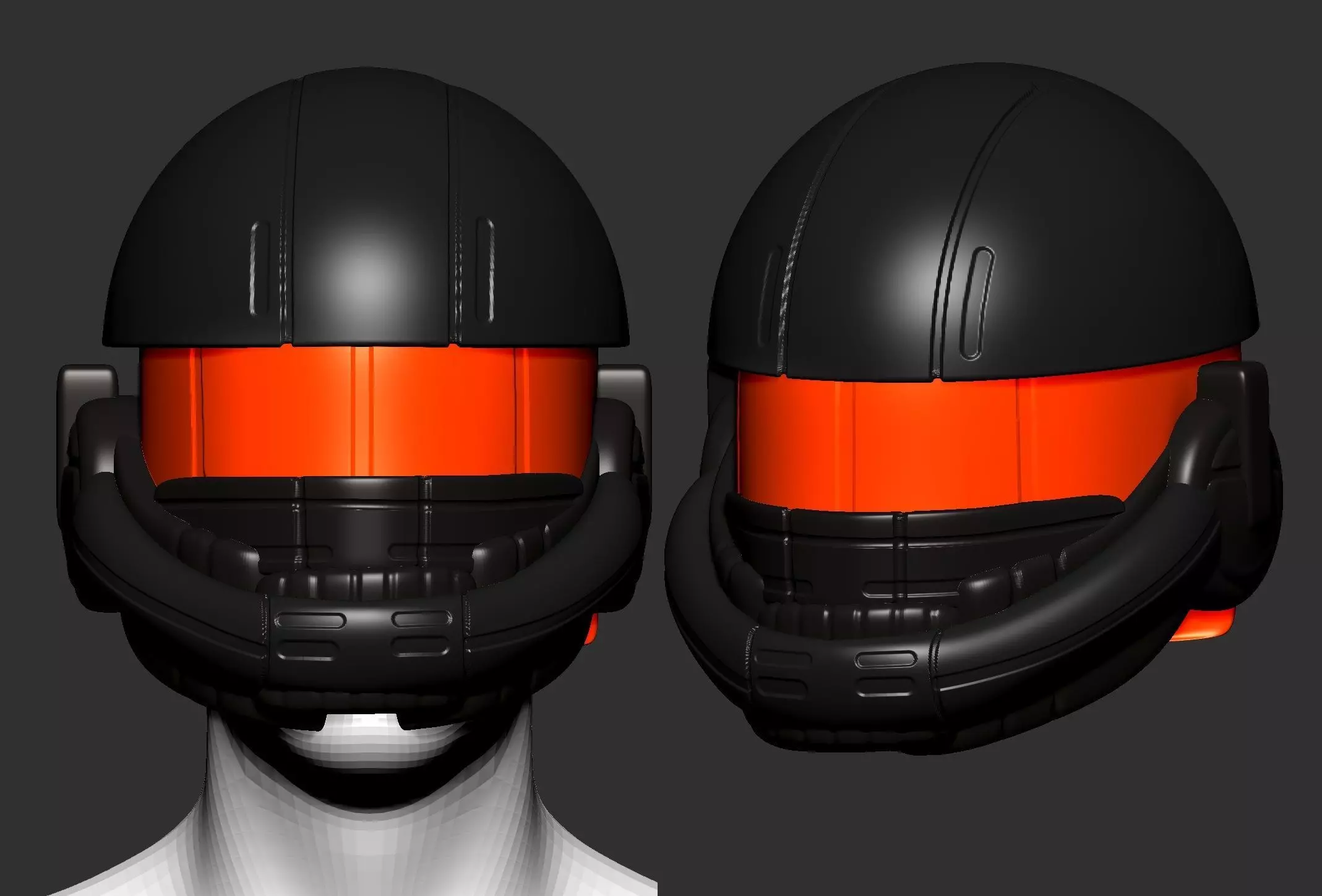 helmet high poly sculpt 3d printable ver 7 3D model 3D model_0