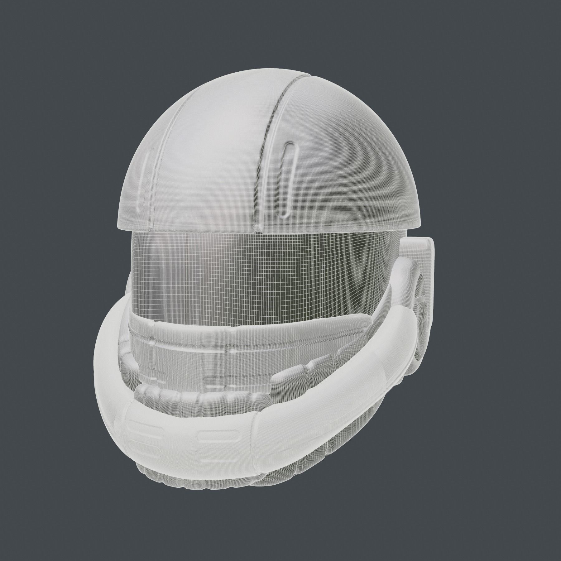helmet high poly sculpt 3d printable ver 7 3D model 3D model_8