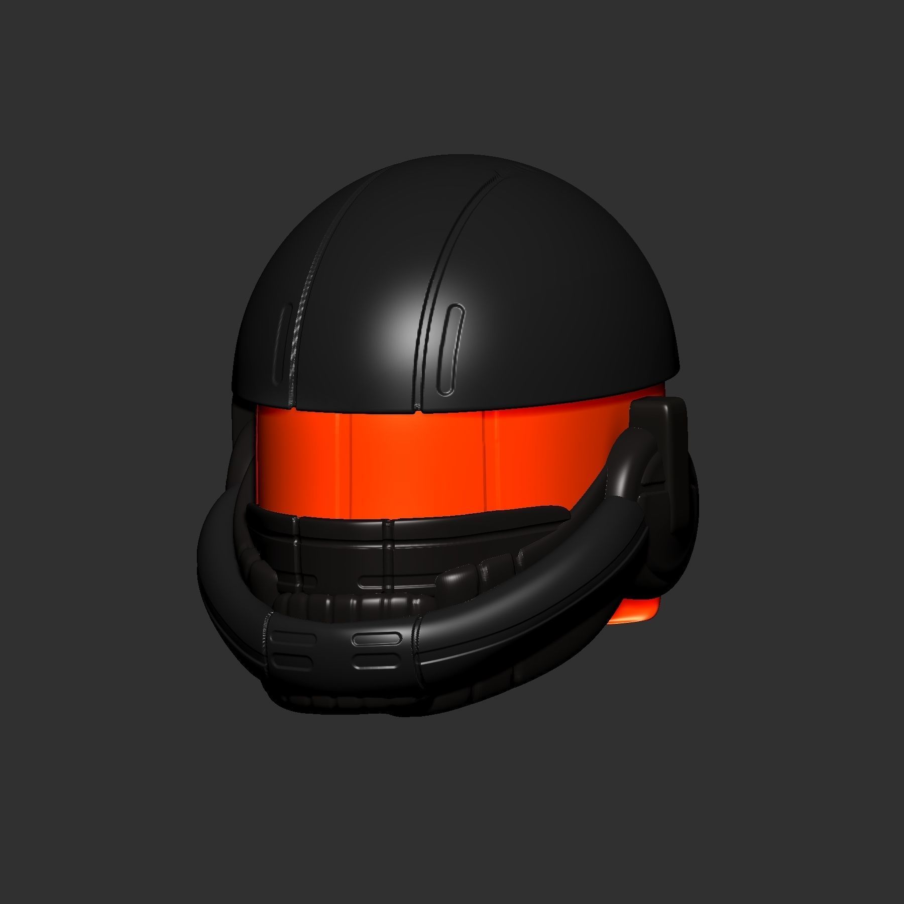 helmet high poly sculpt 3d printable ver 7 3D model 3D model_3