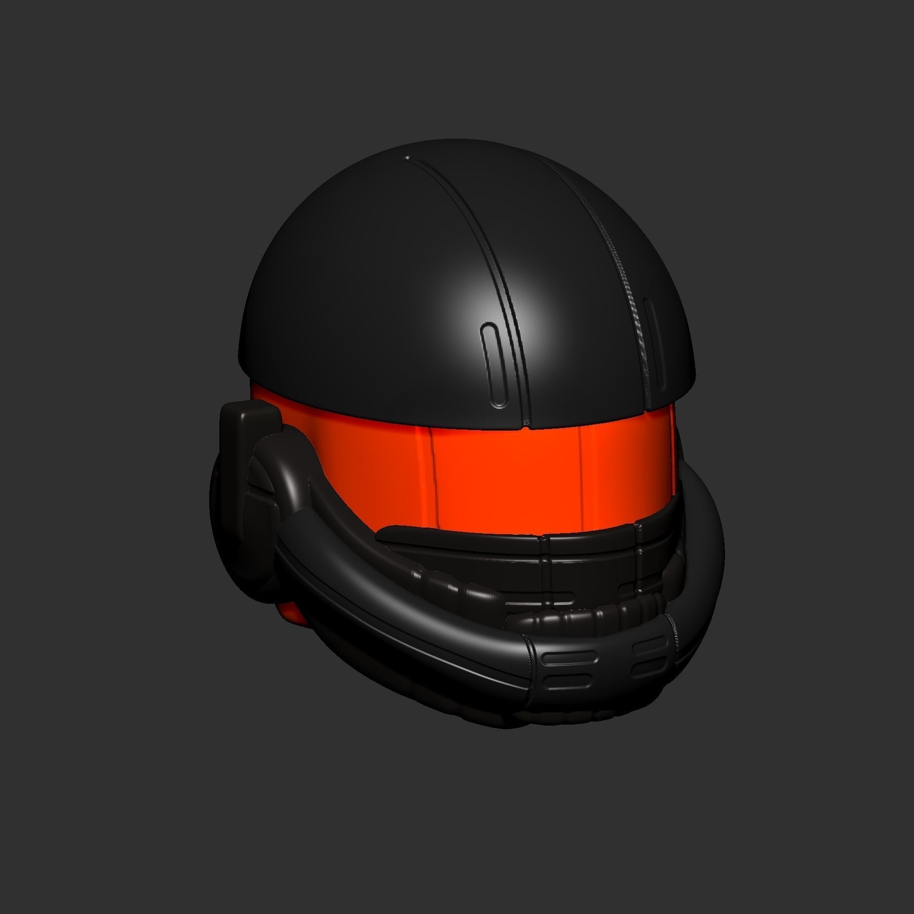 helmet high poly sculpt 3d printable ver 7 3D model 3D model_4