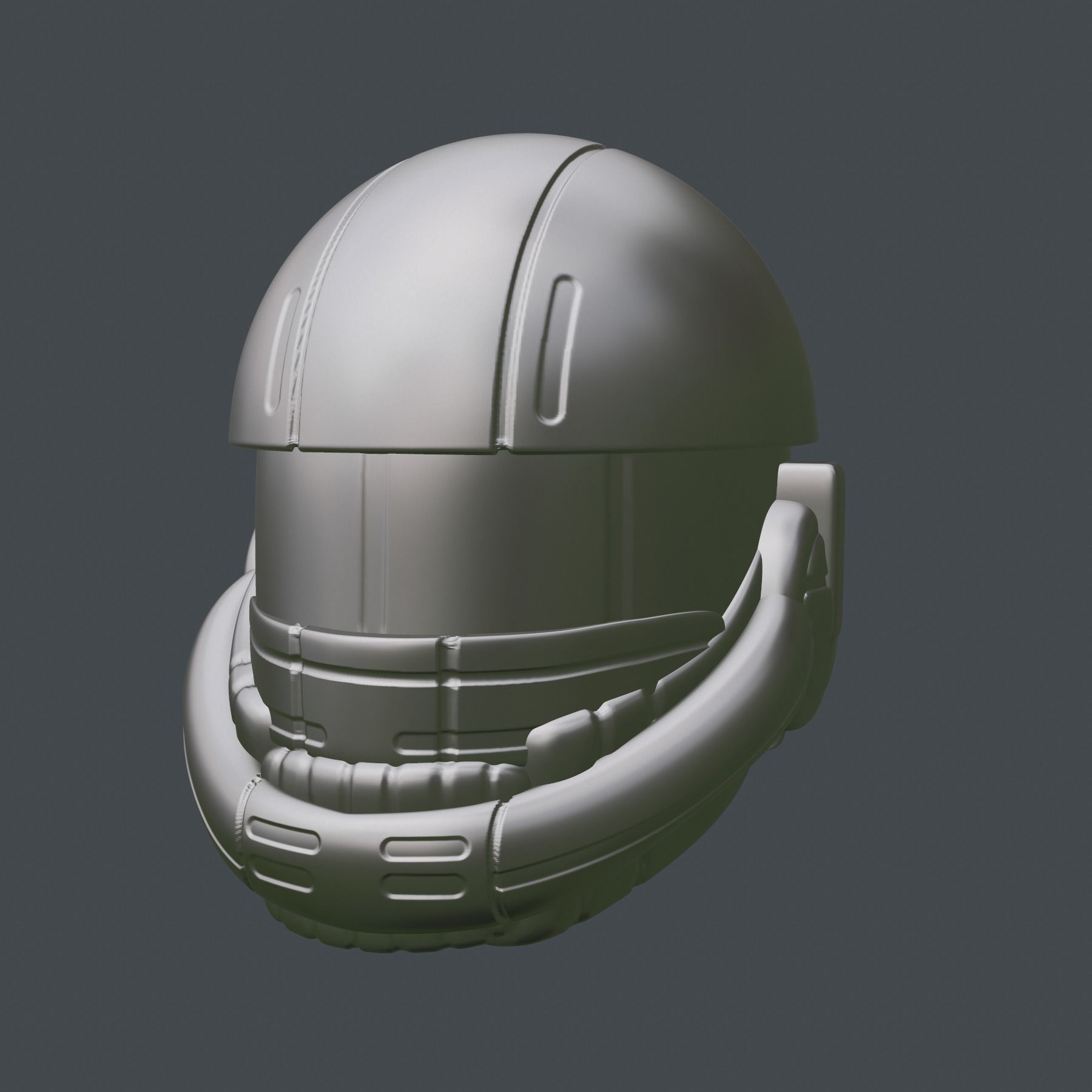 helmet high poly sculpt 3d printable ver 7 3D model 3D model_7