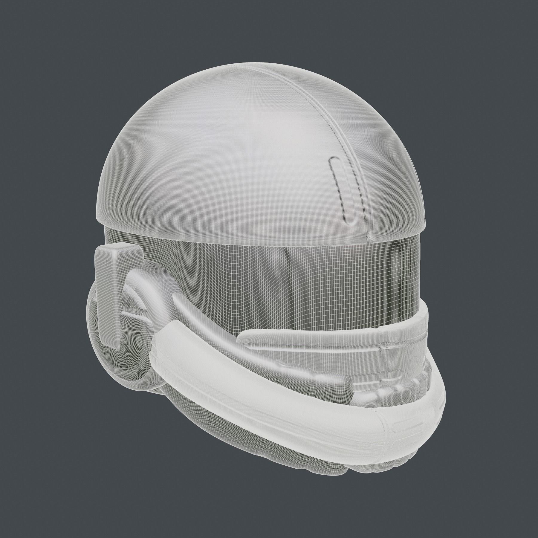 helmet high poly sculpt 3d printable ver 7 3D model 3D model_9