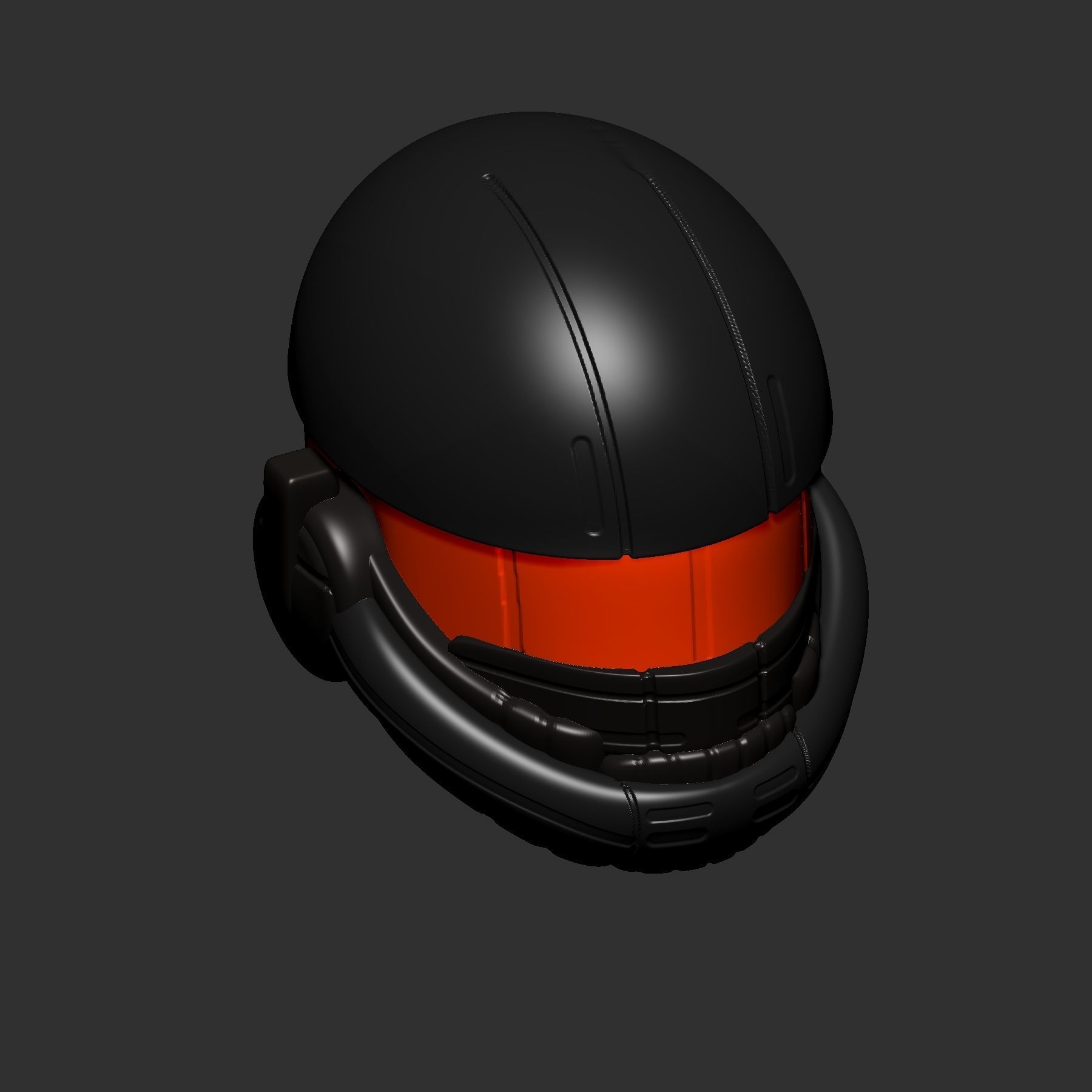 helmet high poly sculpt 3d printable ver 7 3D model 3D model_5
