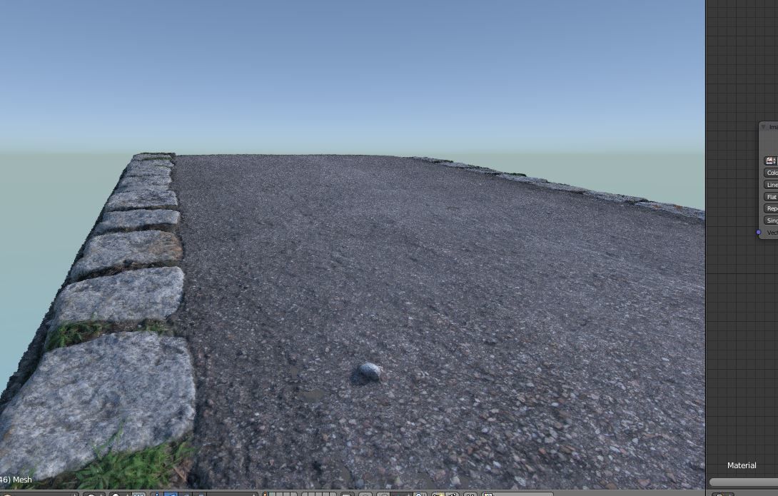 Photoscanned Sidewalk 3D model_4