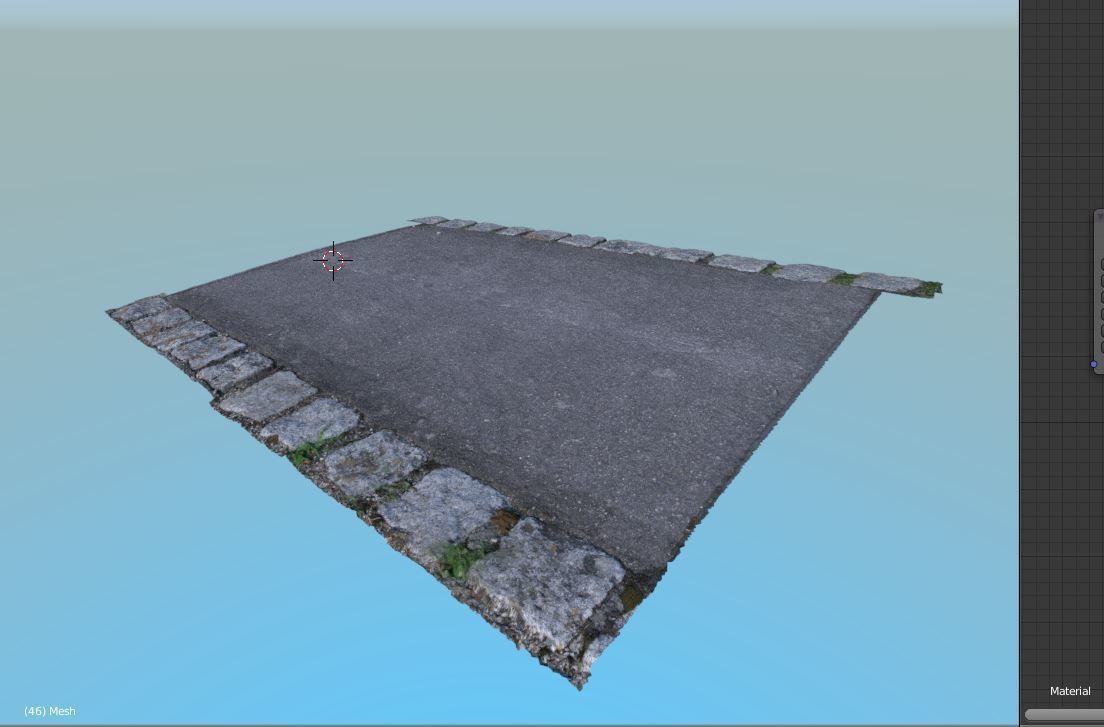 Photoscanned Sidewalk 3D model_1