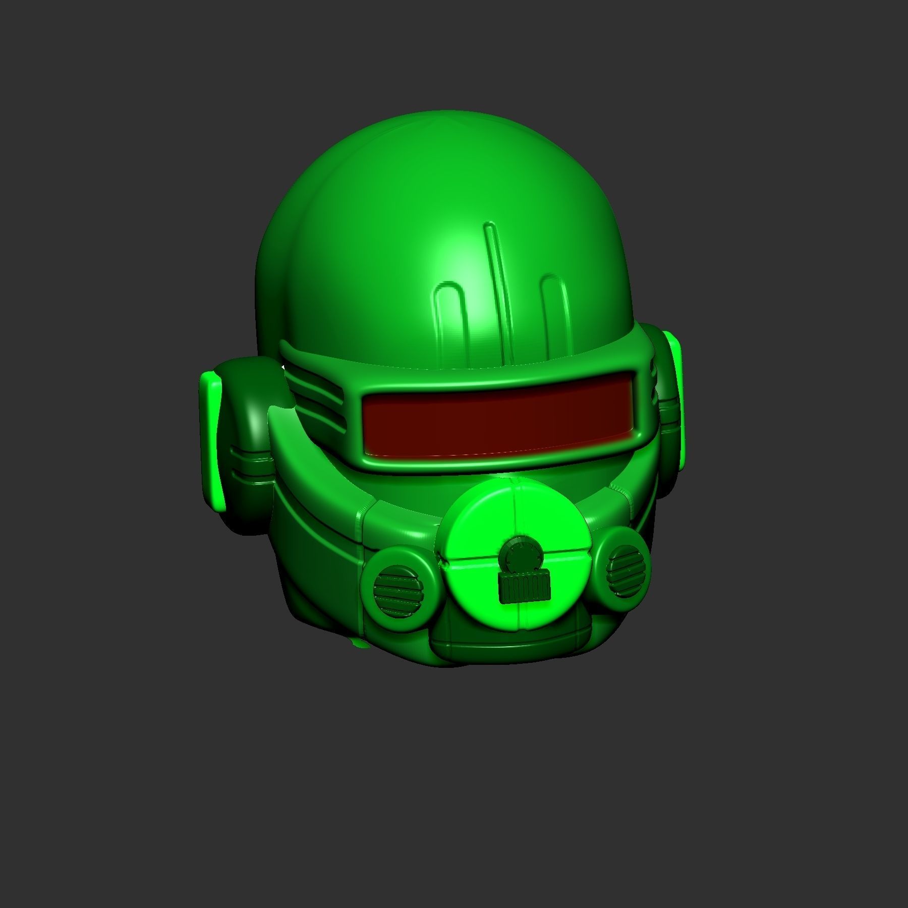 High quality scifi helmet high poly sculpt ver 4 3d printable  3D model_4