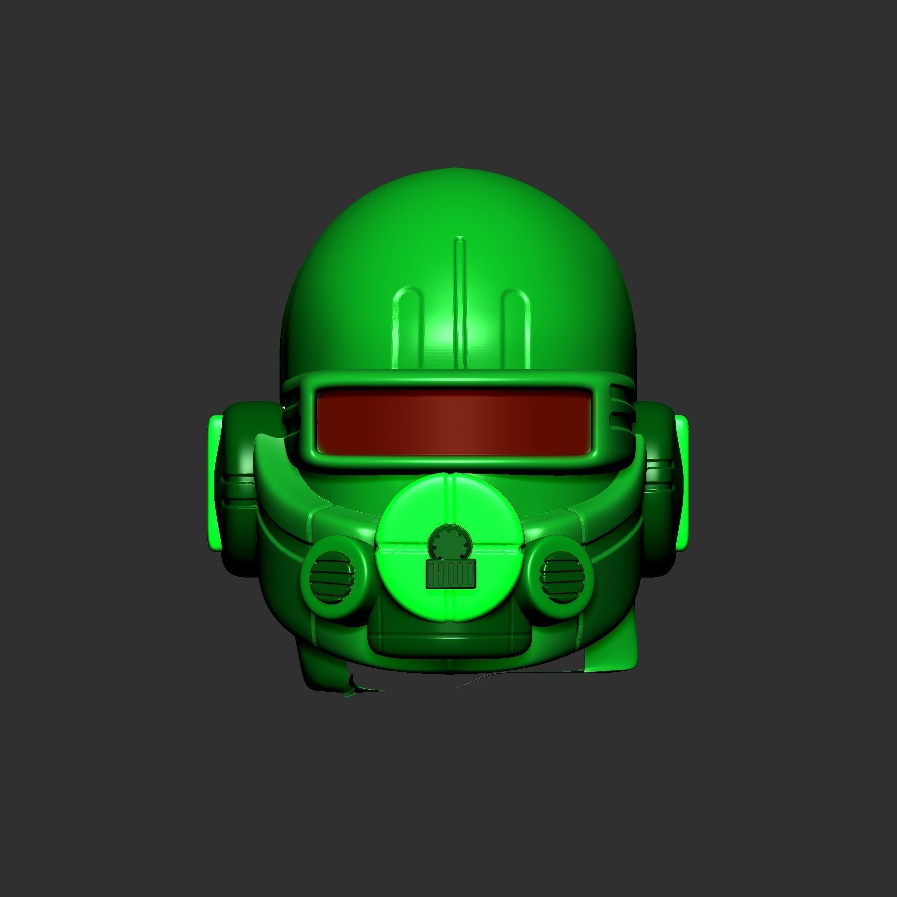 High quality scifi helmet high poly sculpt ver 4 3d printable  3D model_2