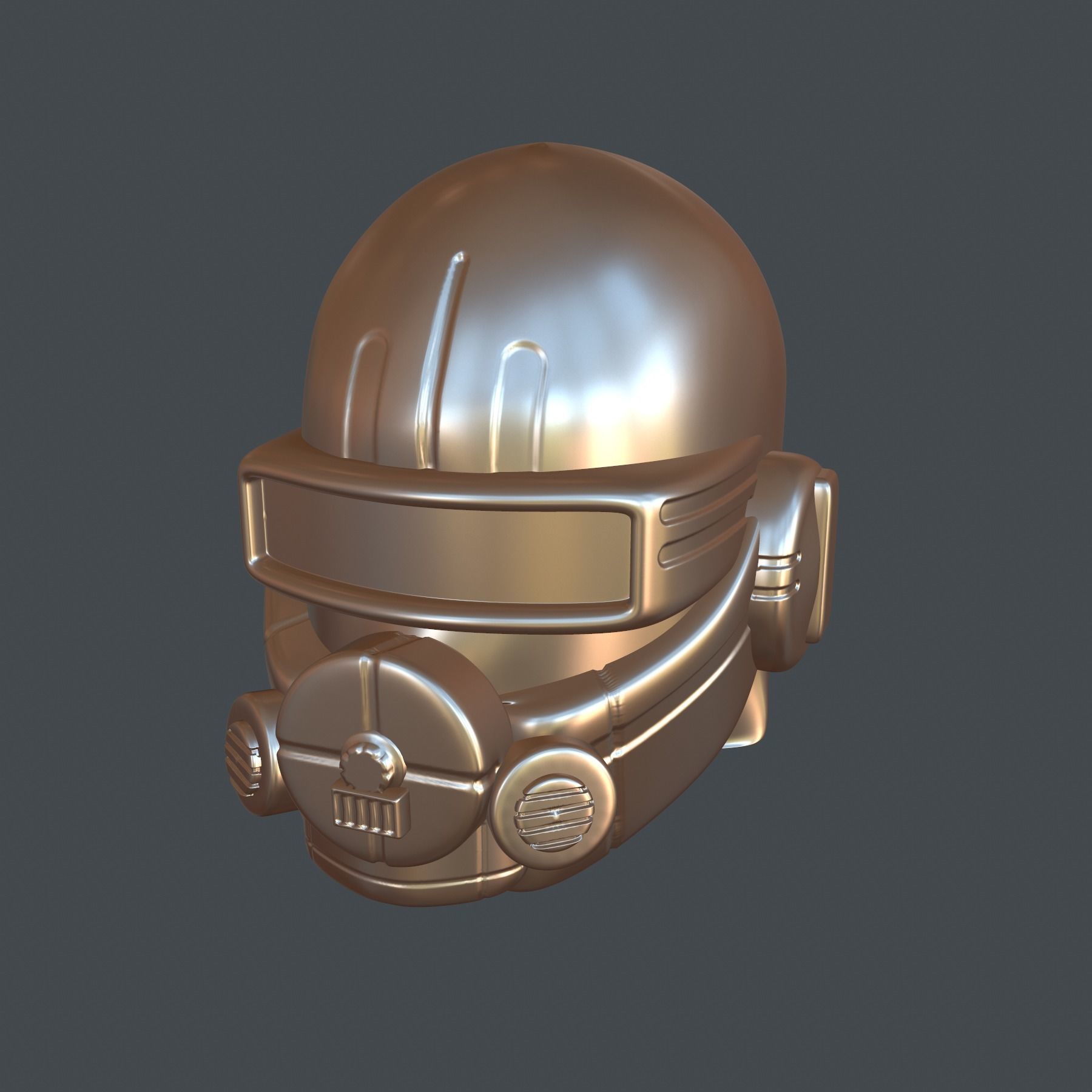 High quality scifi helmet high poly sculpt ver 4 3d printable  3D model_7