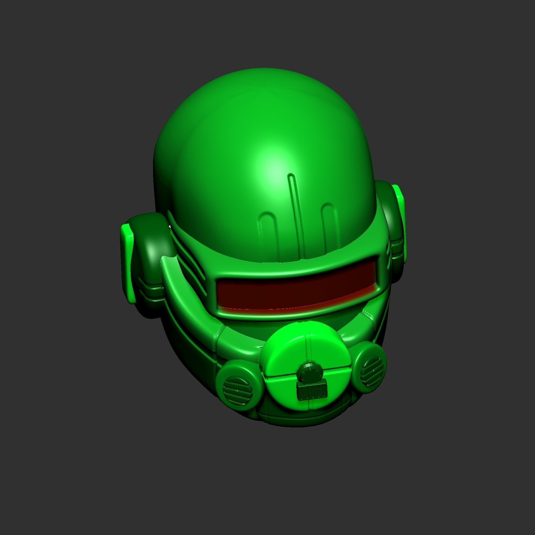 High quality scifi helmet high poly sculpt ver 4 3d printable  3D model_5