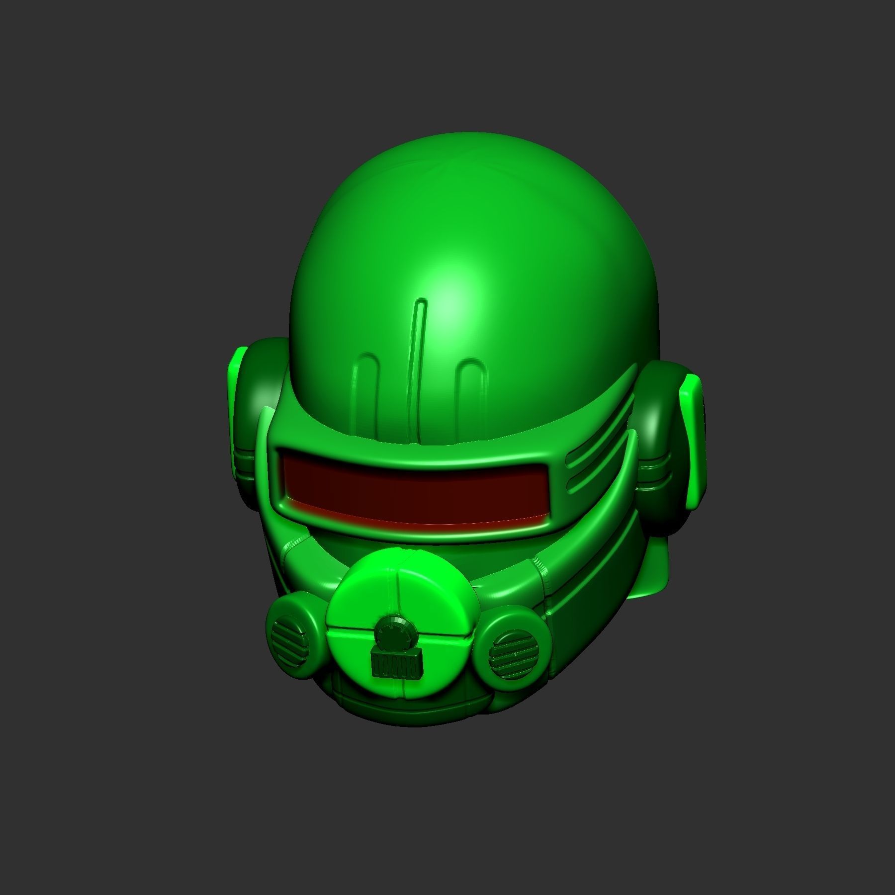 High quality scifi helmet high poly sculpt ver 4 3d printable  3D model_6