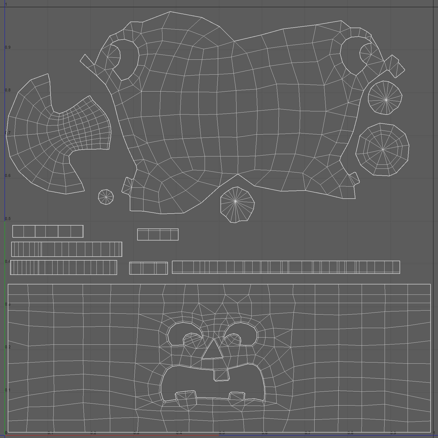 Helloween pumpkin V1 Low-poly 3D model_6