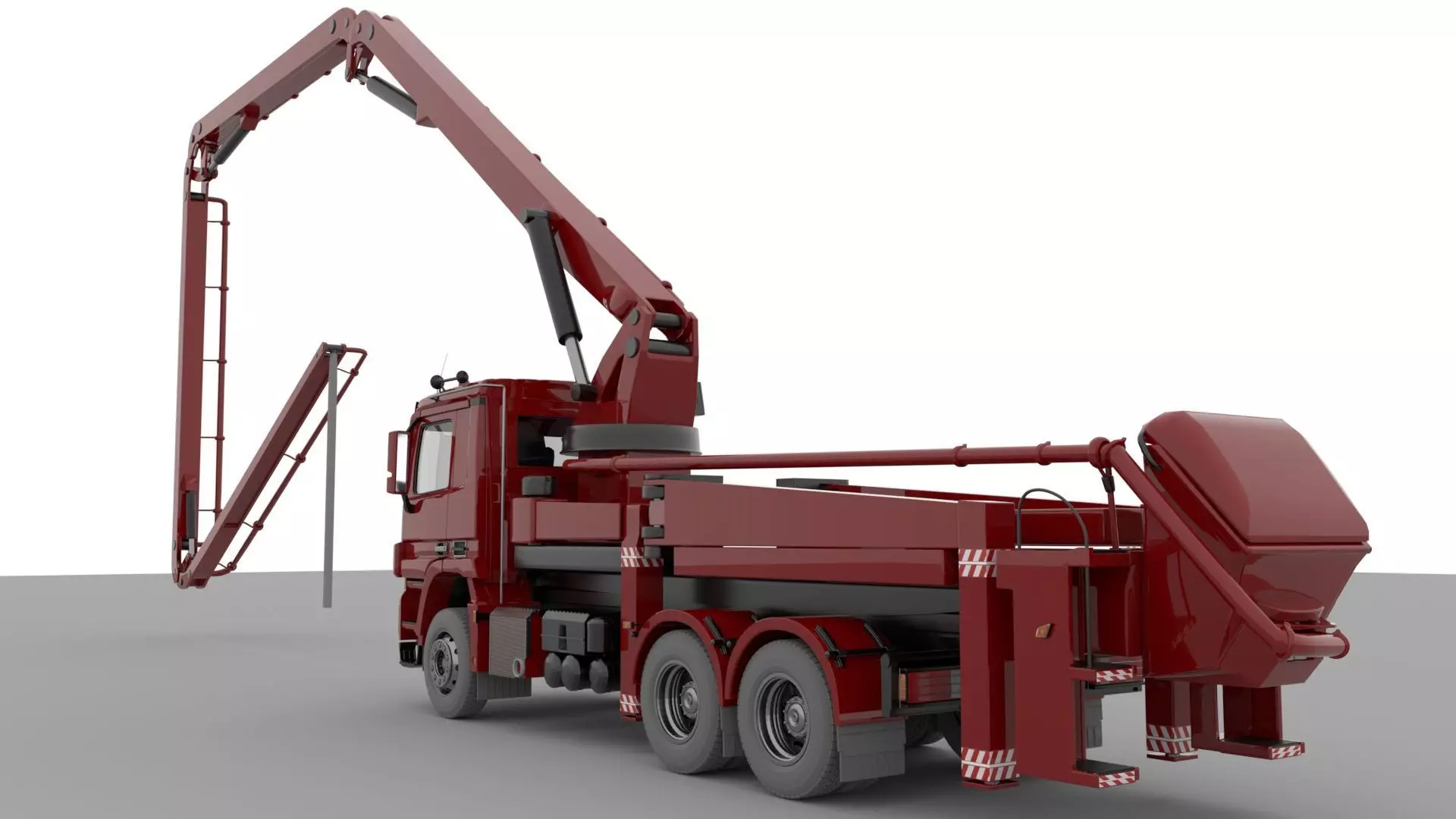 Concrete Pump Vehicle 3D model