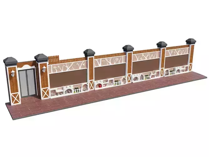 Kindergarten outdoor corridor European decoration British style