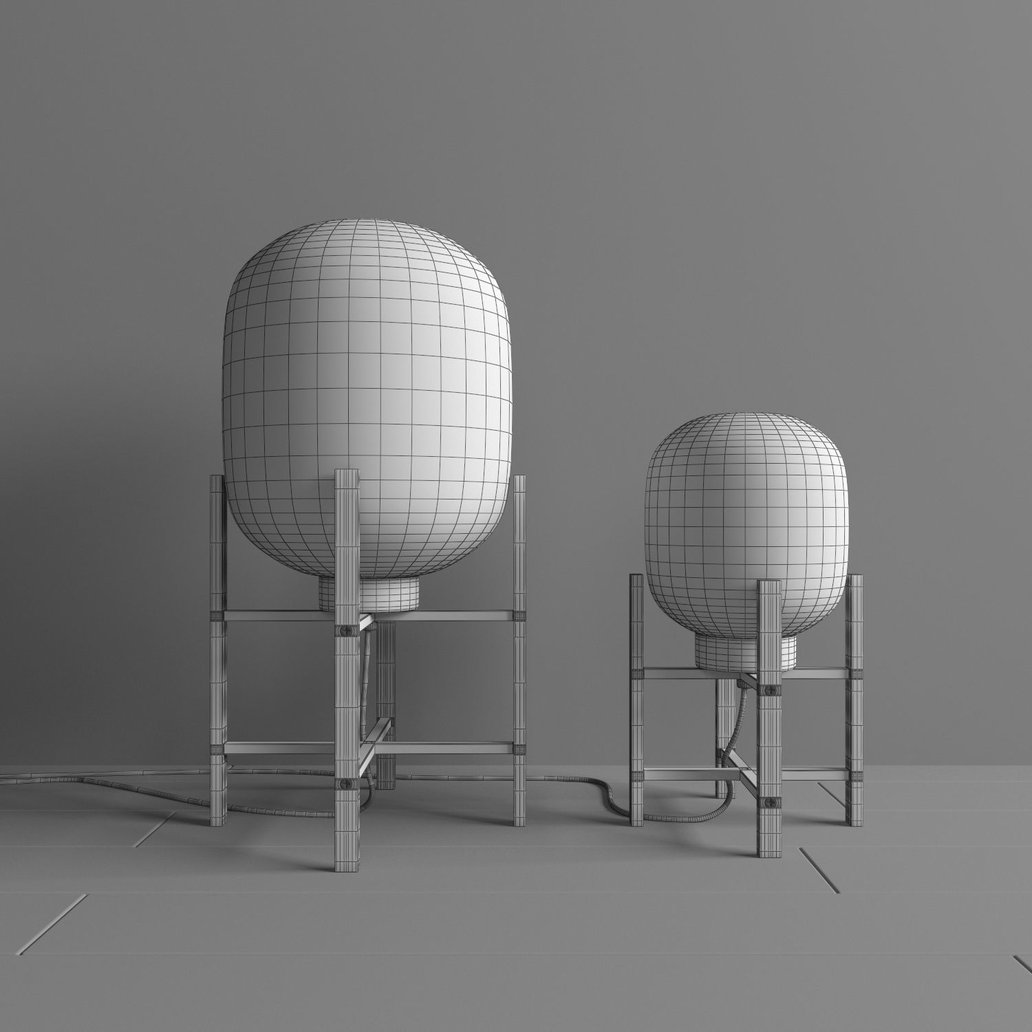 Lamp Flamant Kaorie 3D model_1