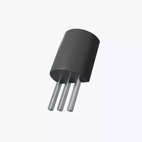 2K PBR Textured Transistor model 3 Low-poly 3D model