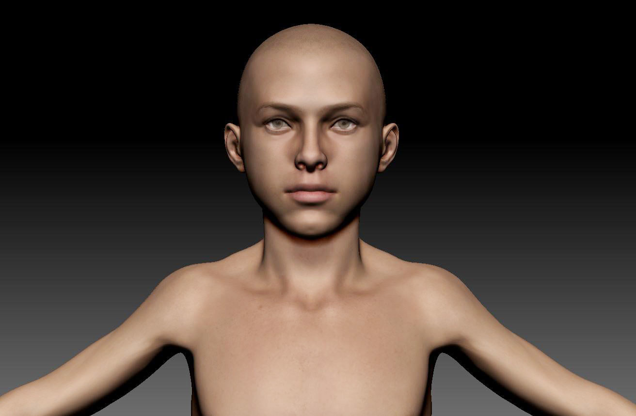 Male body 07 3D model_1