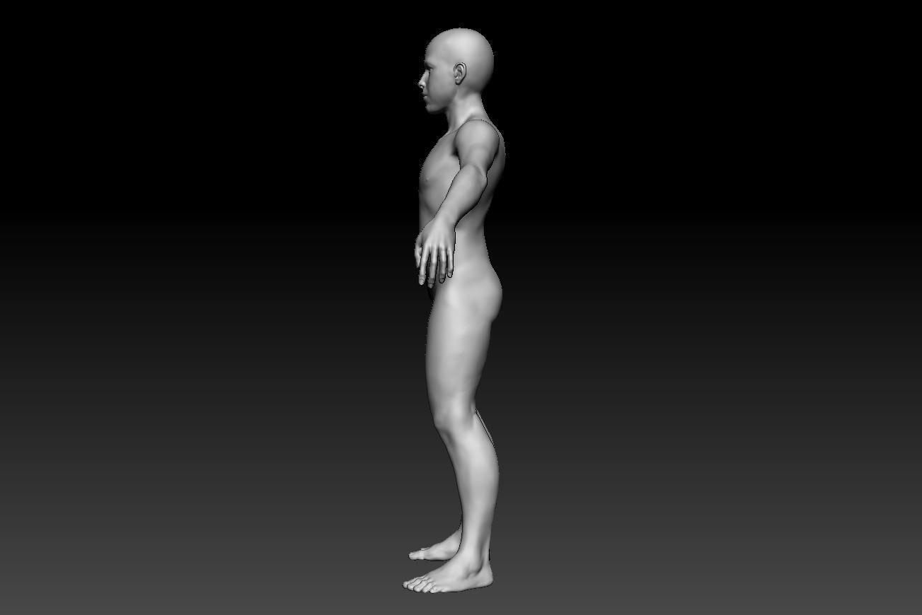 Male body 07 3D model_4