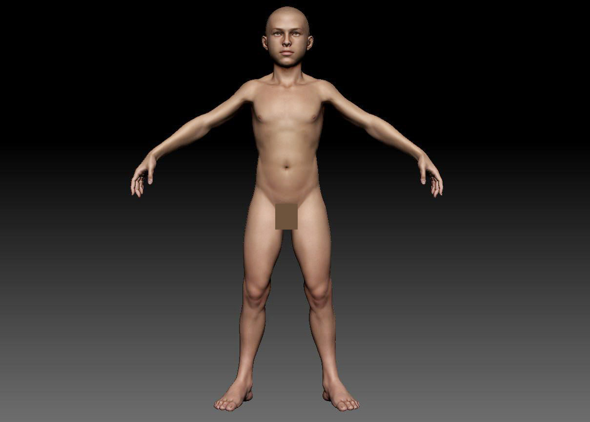 Male body 07 3D model_9